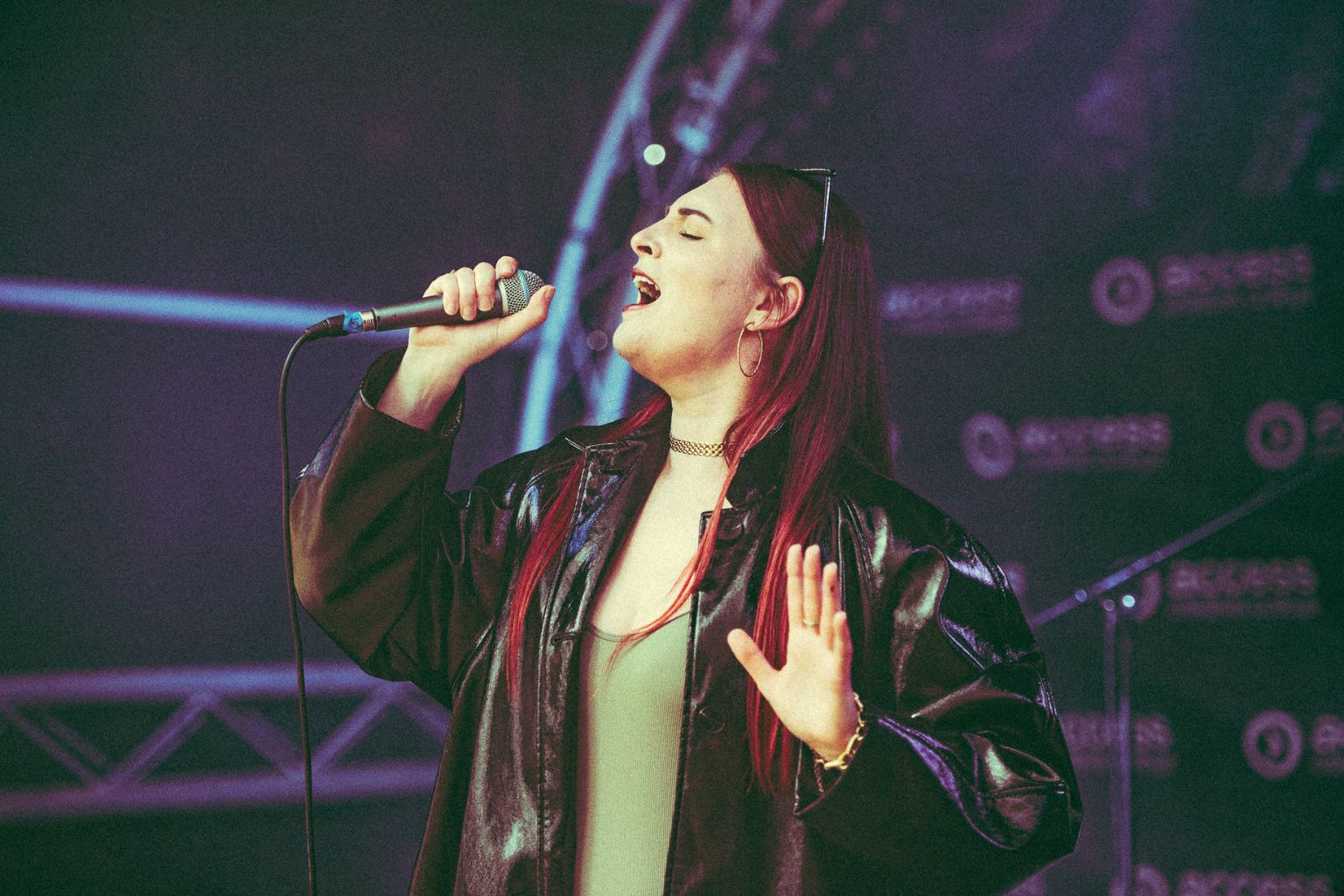 ACC student singing at Latitude Festival