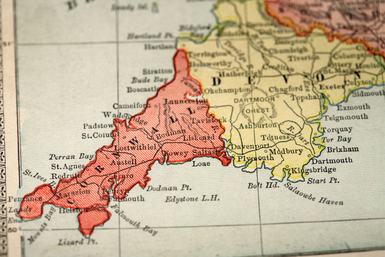 South West England map