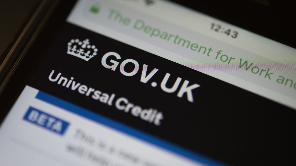 Gov.uk universal credit site