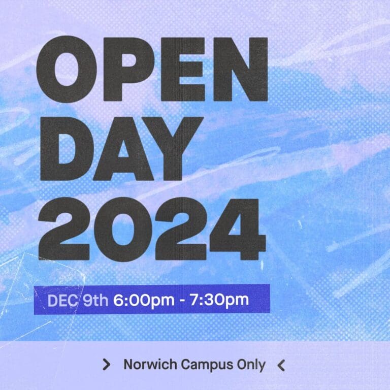 9th December Norwich Open Day