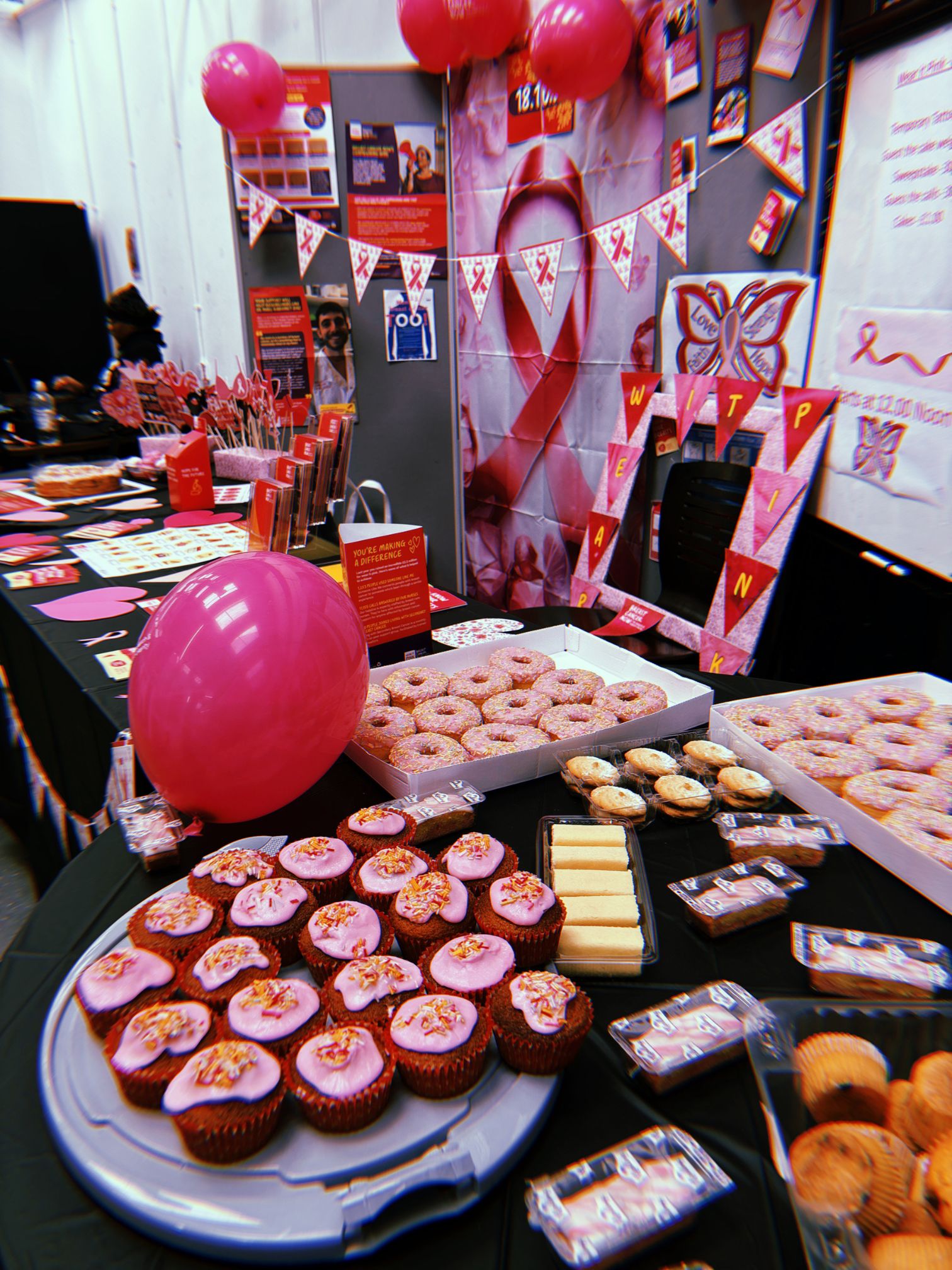 Breast Cancer awareness cake sale